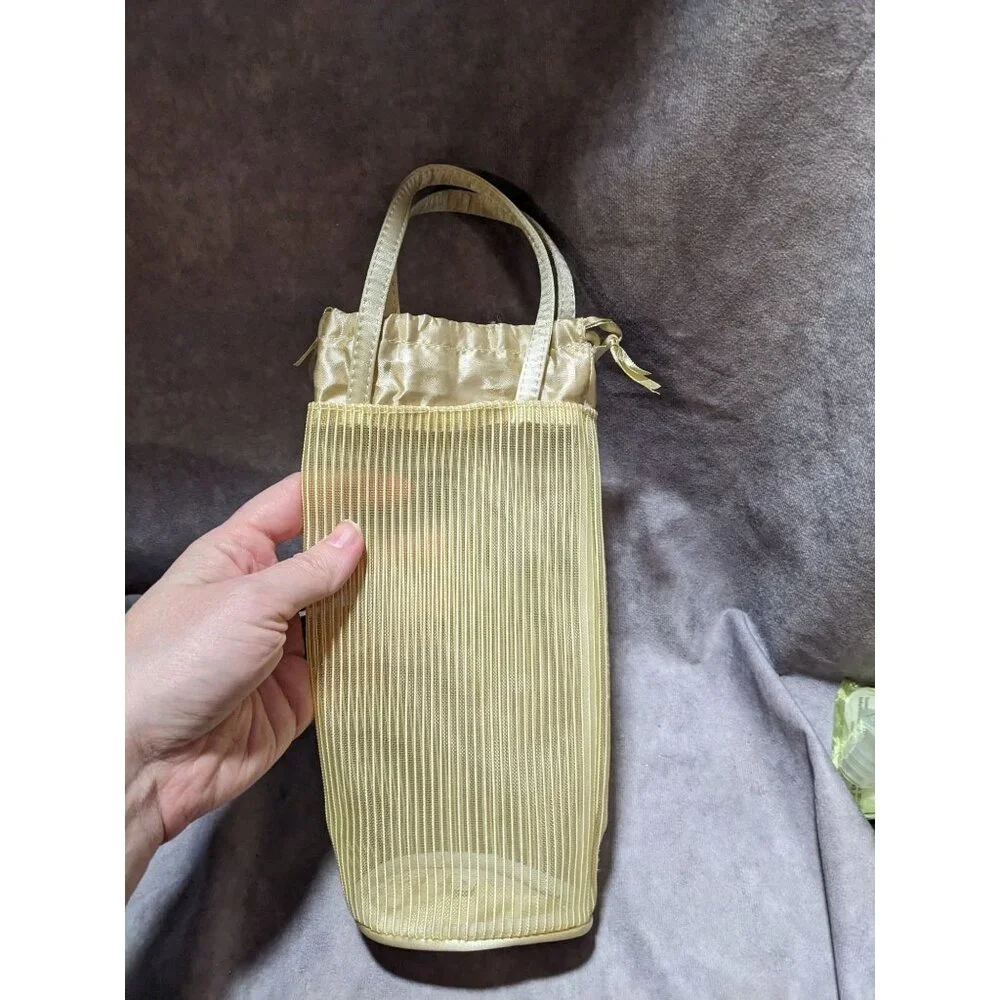 Reusable Ribbed Fabric Wine Gift Bag
